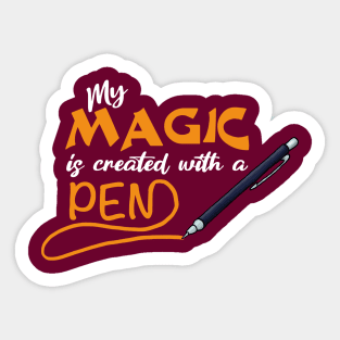 My Magic is created with a pen Sticker